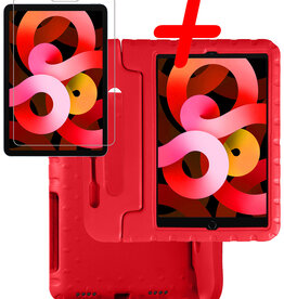 BASEY. BASEY. iPad Air 5 Kinderhoes Met Screenprotector - Rood