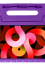 BASEY. Hoesje Geschikt voor iPad Air 2022 Hoesje Kinder Hoes Shockproof Kinderhoes Met 2x Screenprotector - Kindvriendelijk Hoesje Geschikt voor iPad Air 5 2022 Hoes Kids Case - Paars