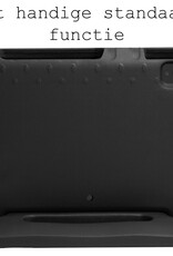 BASEY. Hoesje Geschikt voor iPad Air 2022 Hoesje Kinder Hoes Shockproof Kinderhoes Met 2x Screenprotector - Kindvriendelijk Hoesje Geschikt voor iPad Air 5 2022 Hoes Kids Case - Zwart
