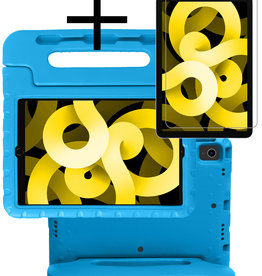 NoXx NoXx iPad Air 5 Kinderhoes Met Screenprotector - Blauw