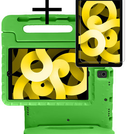 NoXx NoXx iPad Air 5 Kinderhoes Met Screenprotector - Groen