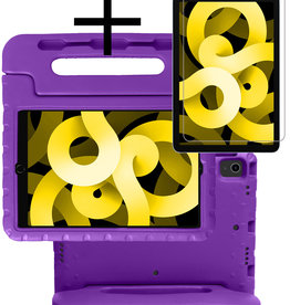 NoXx NoXx iPad Air 5 Kinderhoes Met Screenprotector - Paars