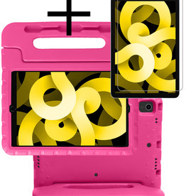 NoXx NoXx iPad Air 5 Kinderhoes Met Screenprotector - Roze