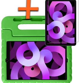 Nomfy Nomfy iPad Air 5 Kinderhoes Met Screenprotector - Groen