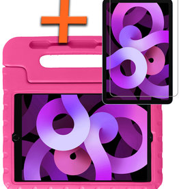Nomfy Nomfy iPad Air 5 Kinderhoes Met Screenprotector - Roze