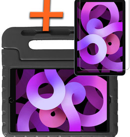 Nomfy Nomfy iPad Air 5 Kinderhoes Met Screenprotector - Zwart