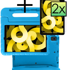 NoXx NoXx iPad Air 5 Kinderhoes Met 2x Screenprotector - Blauw