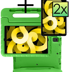 NoXx NoXx iPad Air 5 Kinderhoes Met 2x Screenprotector - Groen