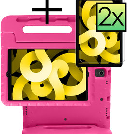 NoXx NoXx iPad Air 5 Kinderhoes Met 2x Screenprotector - Roze