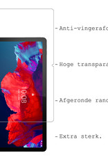 BASEY. Hoesje Geschikt voor Lenovo Tab P11 Hoes Case Tablet Hoesje Tri-fold Met Screenprotector - Hoes Geschikt voor Lenovo Tab P11 Hoesje Hard Cover Bookcase Hoes - Bloesem