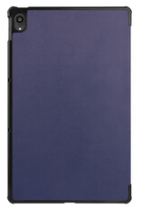 BASEY. Hoesje Geschikt voor Lenovo Tab P11 Hoes Case Tablet Hoesje Tri-fold Met Screenprotector - Hoes Geschikt voor Lenovo Tab P11 Hoesje Hard Cover Bookcase Hoes - Donkerblauw