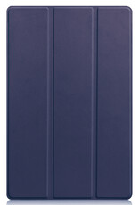 BASEY. Hoesje Geschikt voor Lenovo Tab P11 Hoes Case Tablet Hoesje Tri-fold Met Screenprotector - Hoes Geschikt voor Lenovo Tab P11 Hoesje Hard Cover Bookcase Hoes - Donkerblauw