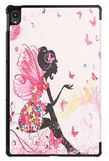 BASEY. Hoesje Geschikt voor Lenovo Tab P11 Hoes Case Tablet Hoesje Tri-fold Met Screenprotector - Hoes Geschikt voor Lenovo Tab P11 Hoesje Hard Cover Bookcase Hoes - Elfje