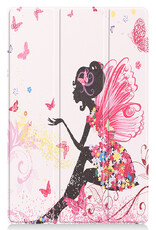BASEY. Hoesje Geschikt voor Lenovo Tab P11 Hoes Case Tablet Hoesje Tri-fold Met Screenprotector - Hoes Geschikt voor Lenovo Tab P11 Hoesje Hard Cover Bookcase Hoes - Elfje