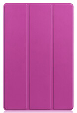 BASEY. Hoesje Geschikt voor Lenovo Tab P11 Hoes Case Tablet Hoesje Tri-fold Met Screenprotector - Hoes Geschikt voor Lenovo Tab P11 Hoesje Hard Cover Bookcase Hoes - Paars