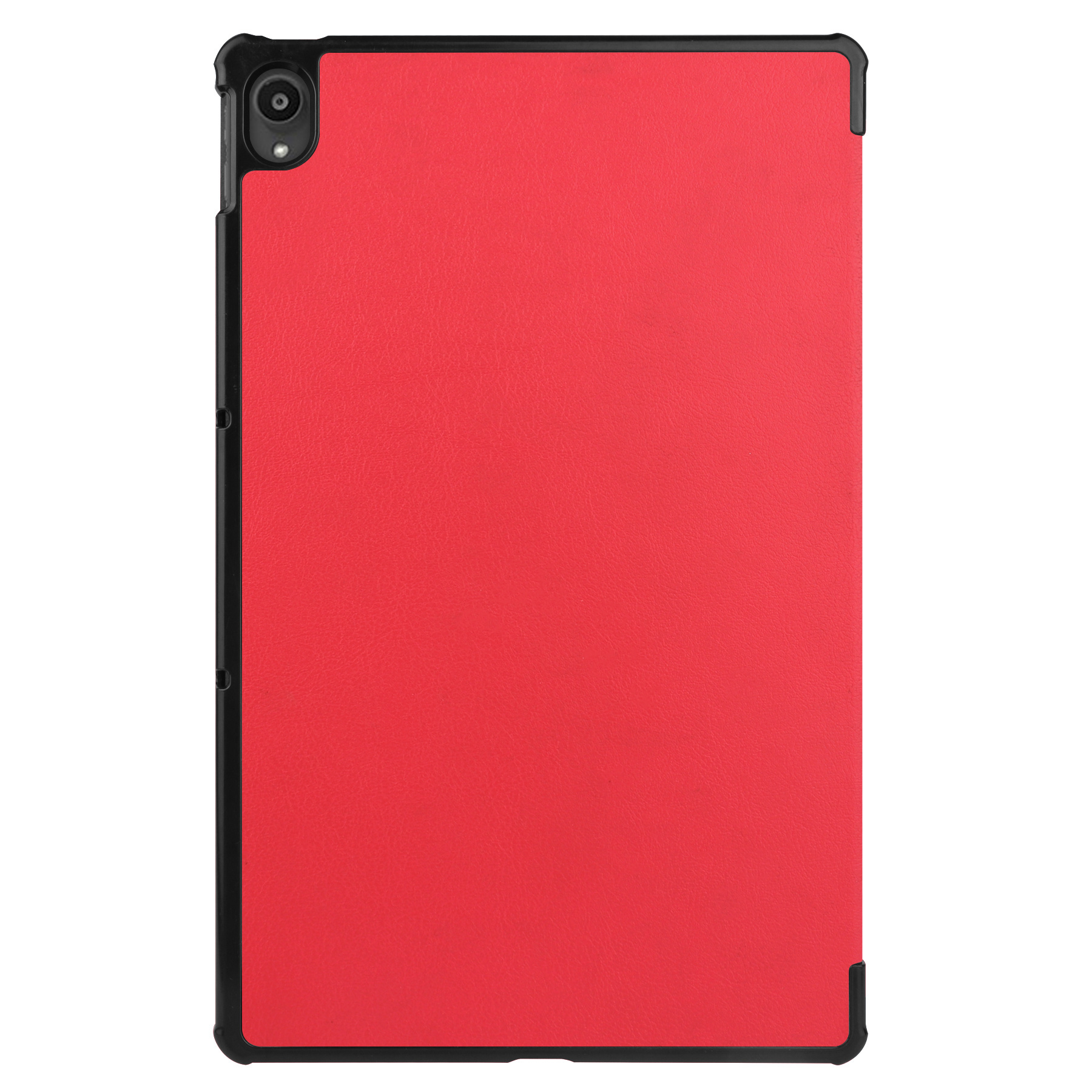 BASEY. Hoesje Geschikt voor Lenovo Tab P11 Hoes Case Tablet Hoesje Tri-fold Met Screenprotector - Hoes Geschikt voor Lenovo Tab P11 Hoesje Hard Cover Bookcase Hoes - Rood