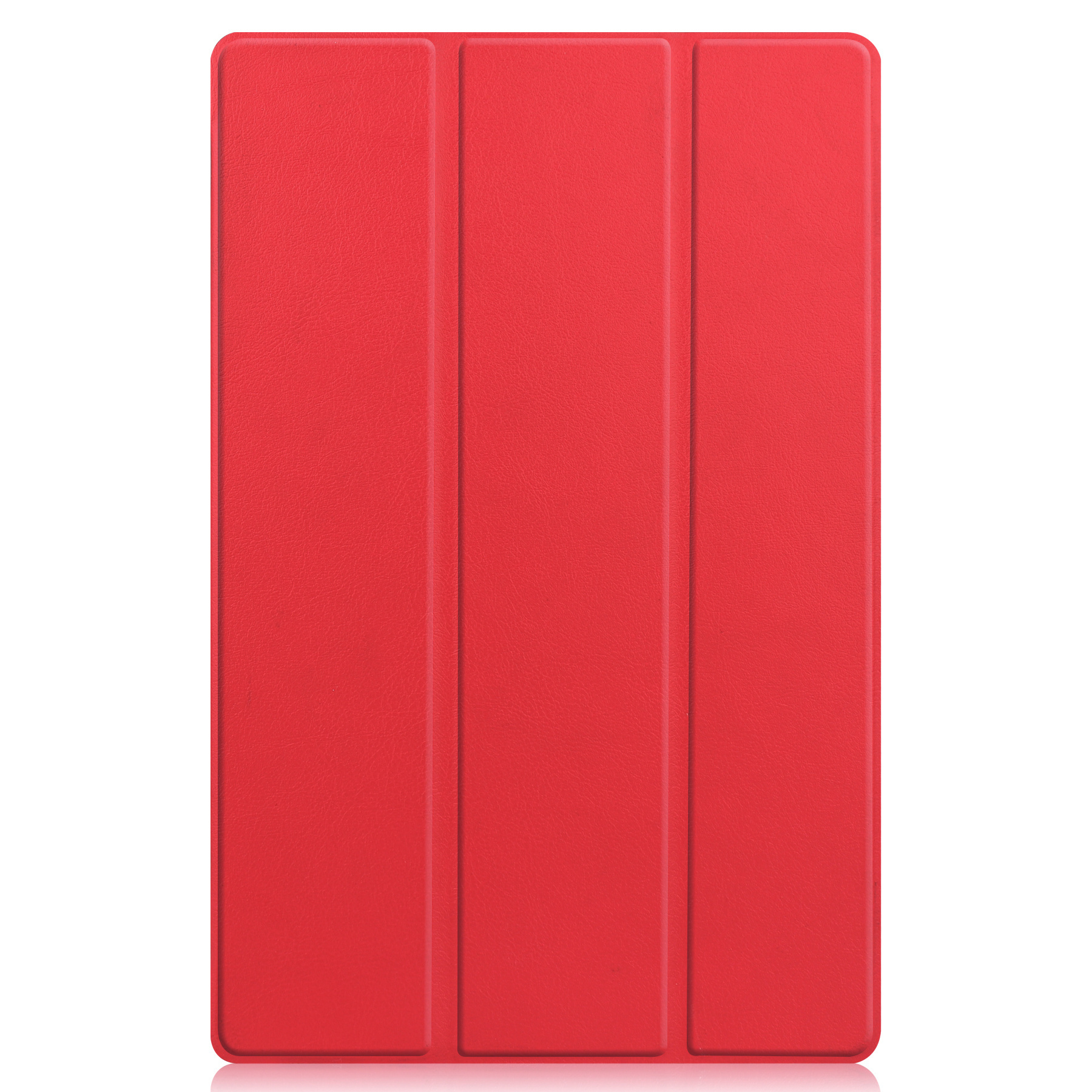 BASEY. Hoesje Geschikt voor Lenovo Tab P11 Hoes Case Tablet Hoesje Tri-fold Met Screenprotector - Hoes Geschikt voor Lenovo Tab P11 Hoesje Hard Cover Bookcase Hoes - Rood