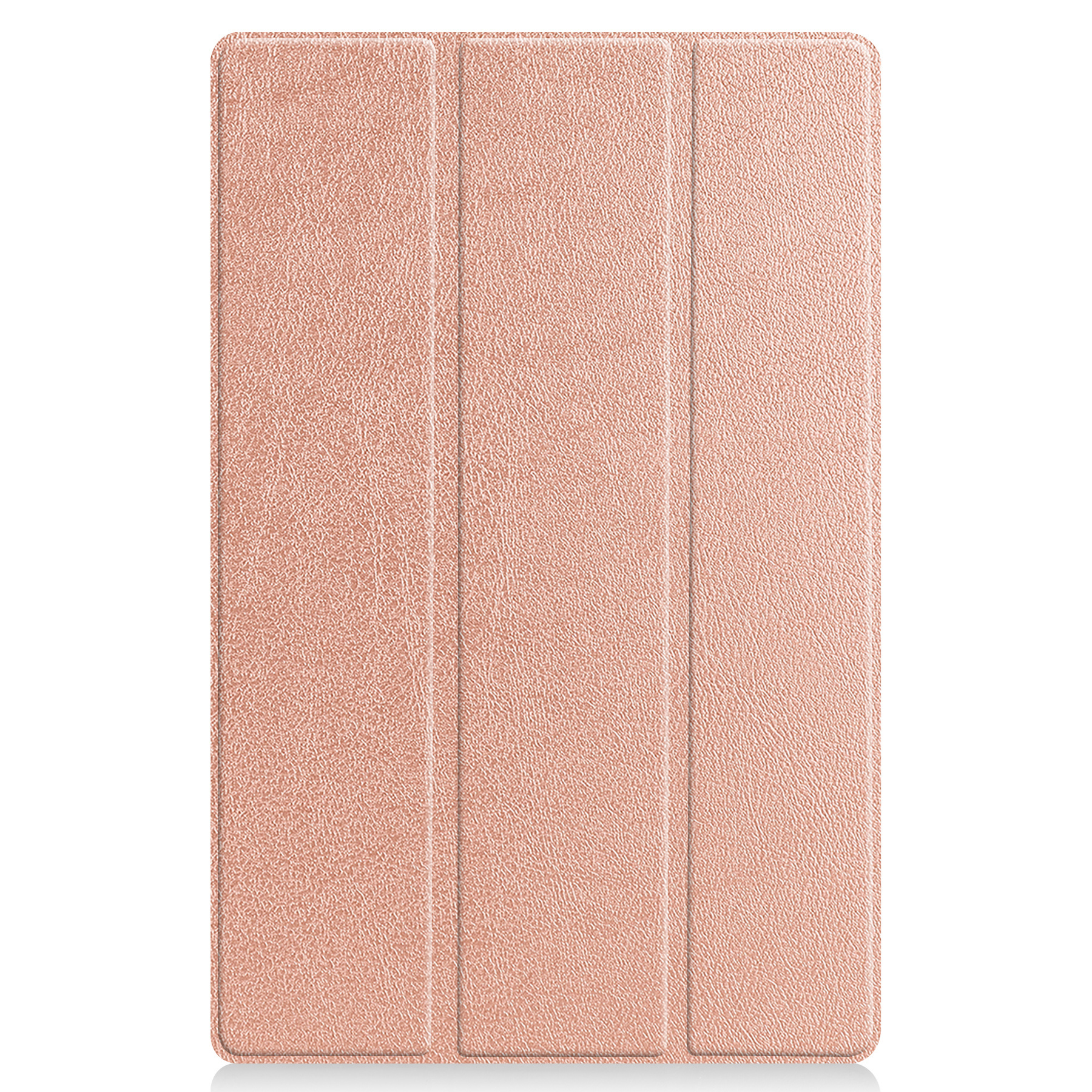 BASEY. Hoesje Geschikt voor Lenovo Tab P11 Hoes Case Tablet Hoesje Tri-fold Met Screenprotector - Hoes Geschikt voor Lenovo Tab P11 Hoesje Hard Cover Bookcase Hoes - Rosé goud