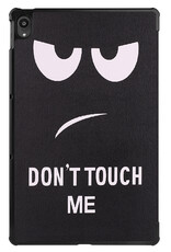 BASEY. Hoesje Geschikt voor Lenovo Tab P11 Hoes Case Tablet Hoesje Tri-fold Met Screenprotector - Hoes Geschikt voor Lenovo Tab P11 Hoesje Hard Cover Bookcase Hoes - Don't Touch Me