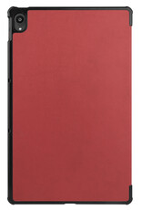 NoXx Hoesje Geschikt voor Lenovo Tab P11 Hoesje Case Hard Cover Hoes Book Case Met Screenprotector - Donkerrood