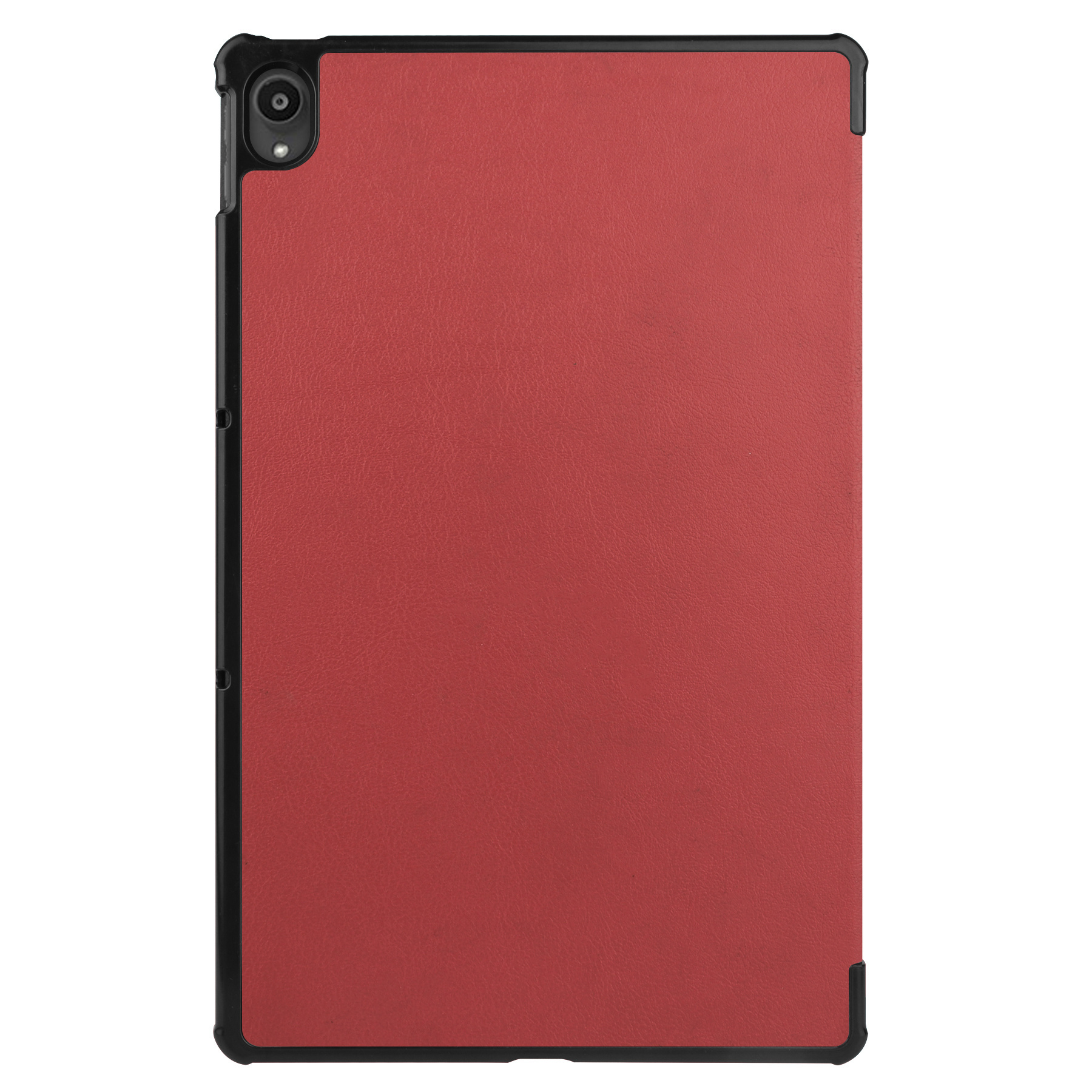 NoXx Hoesje Geschikt voor Lenovo Tab P11 Hoesje Case Hard Cover Hoes Book Case Met Screenprotector - Donkerrood