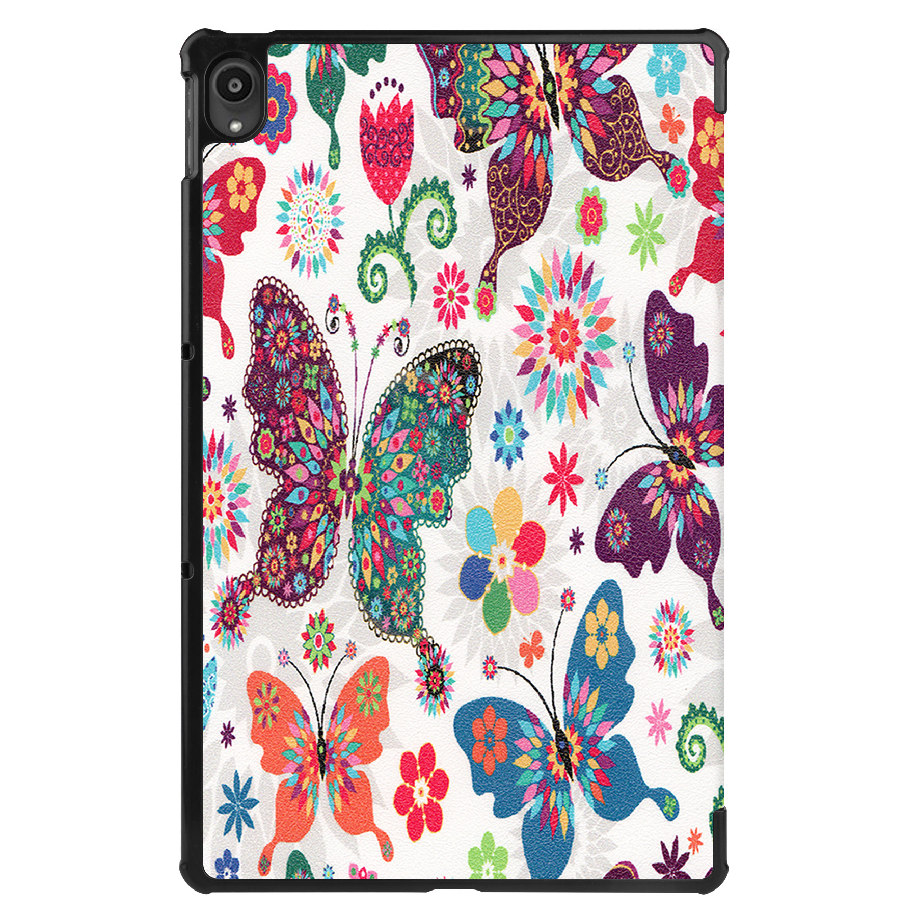 NoXx Hoesje Geschikt voor Lenovo Tab P11 Hoesje Case Hard Cover Hoes Book Case Met Screenprotector - Vlinders