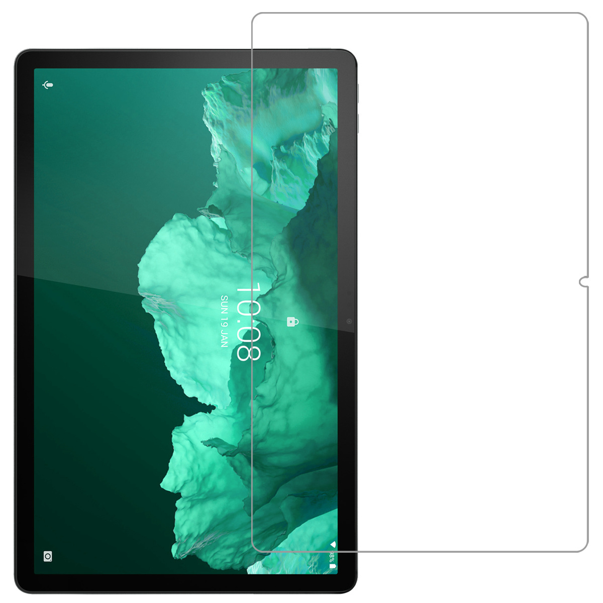 NoXx Hoesje Geschikt voor Lenovo Tab P11 Hoesje Case Hard Cover Hoes Book Case Met Screenprotector - Vlinders