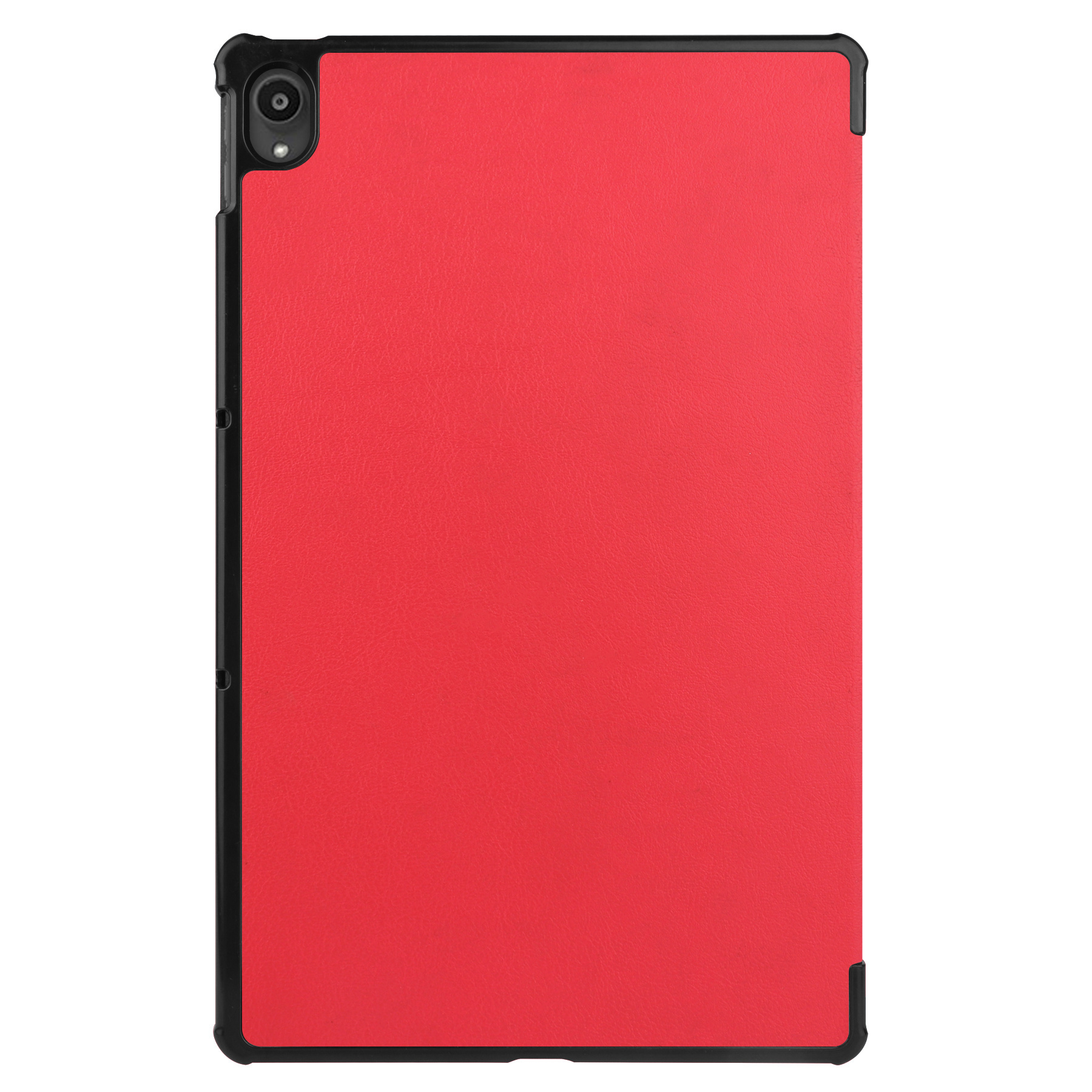 Nomfy Hoes Geschikt voor Lenovo Tab P11 Hoes Tri-fold Tablet Hoesje Case Met Screenprotector - Hoesje Geschikt voor Lenovo Tab P11 Hoesje Hardcover Bookcase - Rood