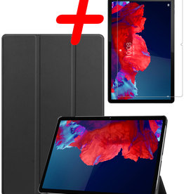 BASEY. BASEY. Lenovo Tab P11 Hoes Met Screenprotector - Zwart
