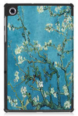 BASEY. Hoesje Geschikt voor Lenovo Tab M10 FHD Plus 2nd Gen Hoes Case Tablet Hoesje Tri-fold Met Screenprotector - Hoes Geschikt voor Lenovo Tab M10 FHD Plus (2e Gen) Hoesje Hard Cover Bookcase Hoes - Bloesem