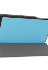 BASEY. Hoesje Geschikt voor Lenovo Tab M10 FHD Plus 2nd Gen Hoes Case Tablet Hoesje Tri-fold Met Screenprotector - Hoes Geschikt voor Lenovo Tab M10 FHD Plus (2e Gen) Hoesje Hard Cover Bookcase Hoes - Lichtblauw