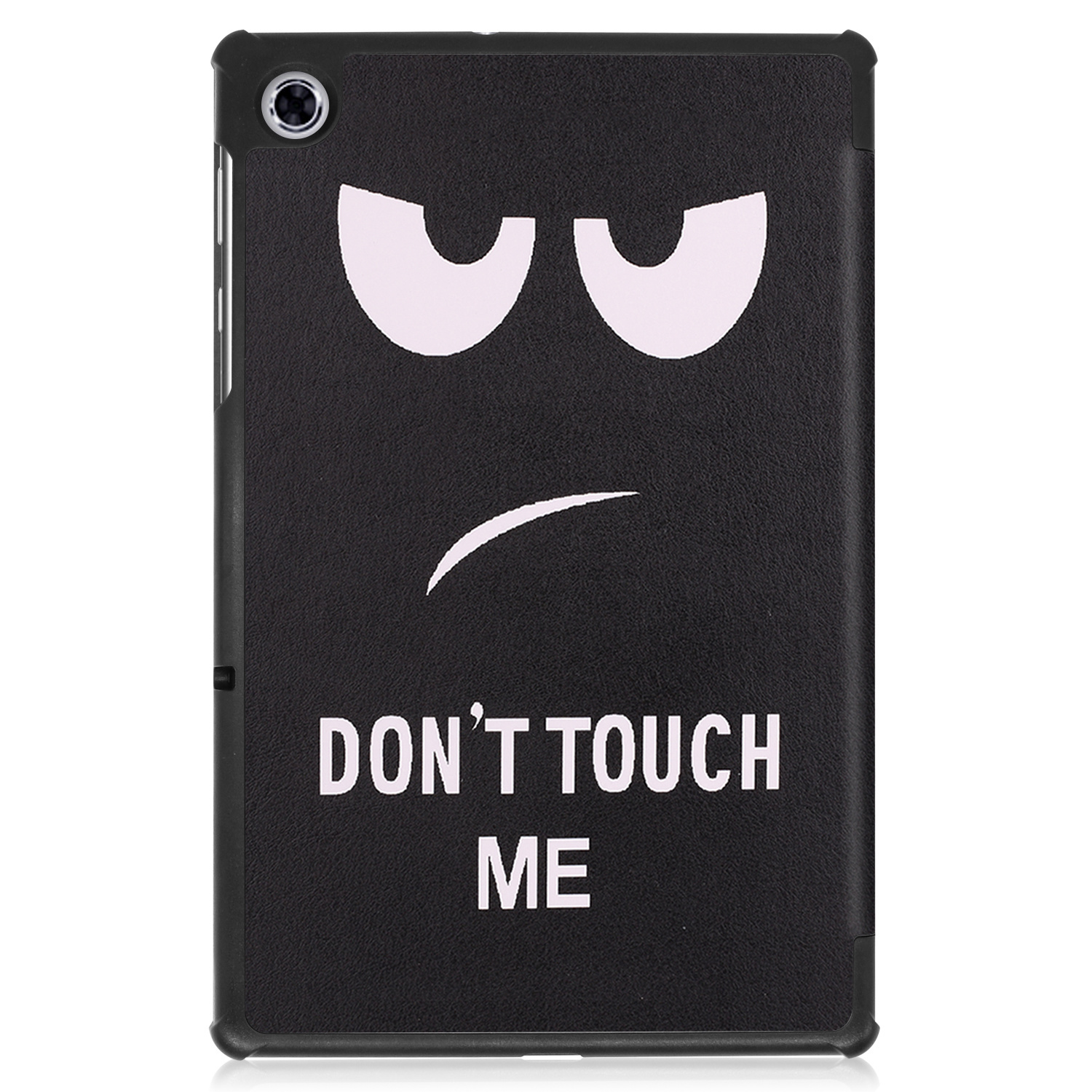 BASEY. Hoesje Geschikt voor Lenovo Tab M10 FHD Plus 2nd Gen Hoes Case Tablet Hoesje Tri-fold Met Screenprotector - Hoes Geschikt voor Lenovo Tab M10 FHD Plus (2e Gen) Hoesje Hard Cover Bookcase Hoes - Don't Touch Me