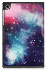 NoXx Hoesje Geschikt voor Lenovo Tab M10 FHD Plus 2nd Gen Hoesje Case Hard Cover Hoes Book Case Met Screenprotector - Galaxy