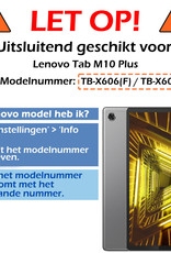 Nomfy Hoes Geschikt voor Lenovo Tab M10 FHD Plus 2nd Gen Hoes Tri-fold Tablet Hoesje Case Met Screenprotector - Hoesje Geschikt voor Lenovo Tab M10 FHD Plus (2e Gen) Hoesje Hardcover Bookcase - Donkergroen