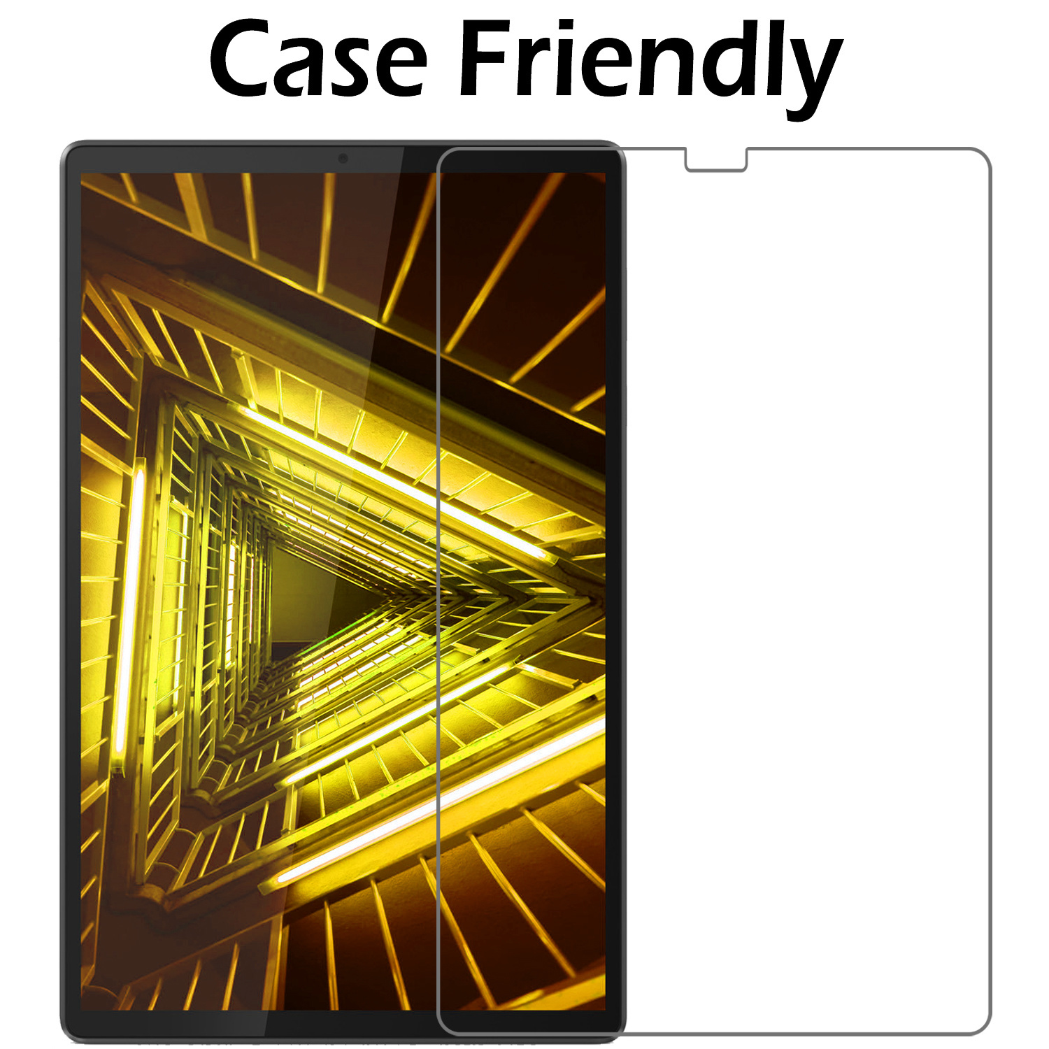 Nomfy Hoes Geschikt voor Lenovo Tab M10 FHD Plus 2nd Gen Hoes Tri-fold Tablet Hoesje Case Met Screenprotector - Hoesje Geschikt voor Lenovo Tab M10 FHD Plus (2e Gen) Hoesje Hardcover Bookcase - Graffity