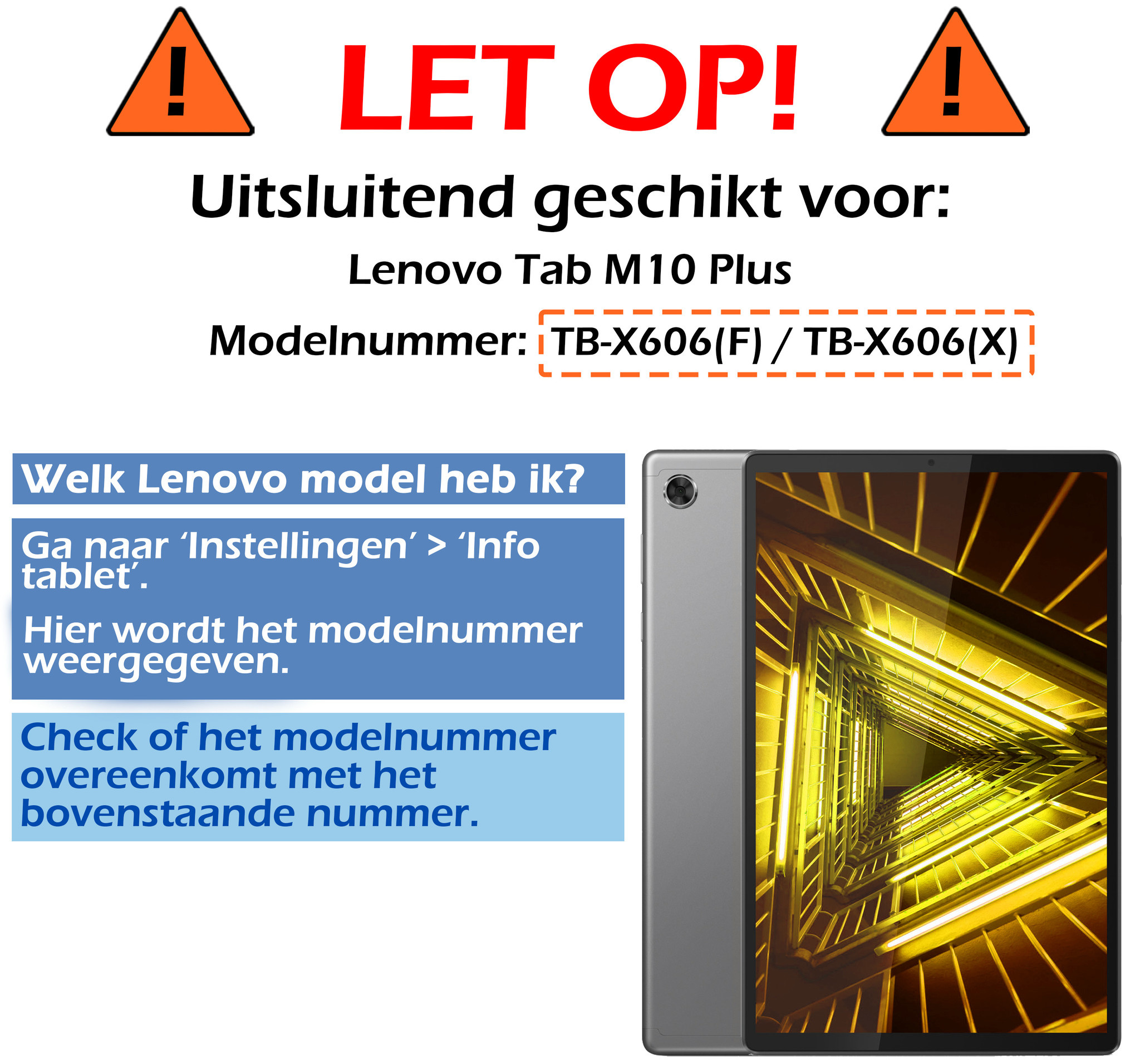 Nomfy Lenovo Tab M10 FHD Plus Hoesje 10.3 Inch Case En En Screenprotector - Lenovo Tab M10 FHD Plus Hoes Hardcover Hoesje En Screenprotector - Licht Blauw