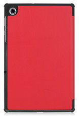 Nomfy Hoes Geschikt voor Lenovo Tab M10 FHD Plus 2nd Gen Hoes Tri-fold Tablet Hoesje Case Met Screenprotector - Hoesje Geschikt voor Lenovo Tab M10 FHD Plus (2e Gen) Hoesje Hardcover Bookcase - Rood
