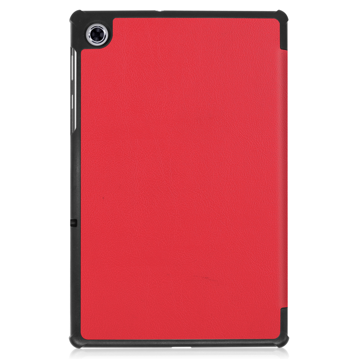 Nomfy Hoes Geschikt voor Lenovo Tab M10 FHD Plus 2nd Gen Hoes Tri-fold Tablet Hoesje Case Met Screenprotector - Hoesje Geschikt voor Lenovo Tab M10 FHD Plus (2e Gen) Hoesje Hardcover Bookcase - Rood