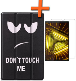 Nomfy Nomfy Lenovo Tab M10 Plus FHD Hoes Met Screenprotector - Don't touch me
