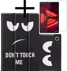 NoXx NoXx Lenovo Tab M10 Plus FHD Hoes Met Screenprotector - Don't touch me