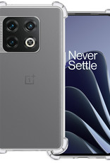 BASEY. Hoes Geschikt voor OnePlus 10 Pro Hoesje Shock Proof Case Hoes Siliconen - Hoesje Geschikt voor OnePlus 10 Pro Hoes Cover Shockproof - Transparant