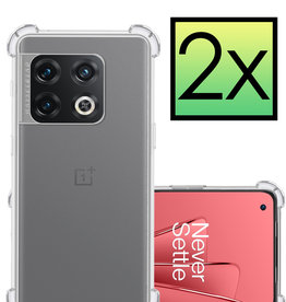 NoXx NoXx OnePlus 10 Pro Hoesje Shockproof - Transparant - 2 PACK