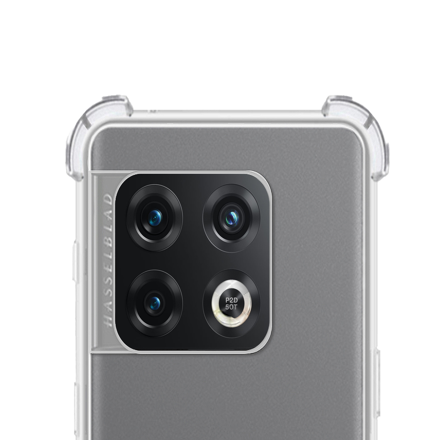 NoXx Hoes Geschikt voor OnePlus 10 Pro Hoesje Siliconen Cover Shock Proof Back Case Shockproof Hoes - Transparant - 2x