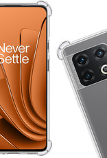 Nomfy Hoesje Geschikt voor OnePlus 10 Pro Hoesje Shock Proof Cover Case Shockproof - Hoes Geschikt voor OnePlus 10 Pro Hoes Siliconen Back Case - Transparant - 2 PACK