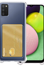 BASEY. Hoes Geschikt voor Samsung A02s Hoesje Shock Proof Case Hoes - Hoesje Geschikt voor Samsung Galaxy A02s Hoes Cover Shockproof - Transparant