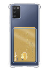 BASEY. Hoes Geschikt voor Samsung A02s Hoesje Shock Proof Case Hoes - Hoesje Geschikt voor Samsung Galaxy A02s Hoes Cover Shockproof - Transparant