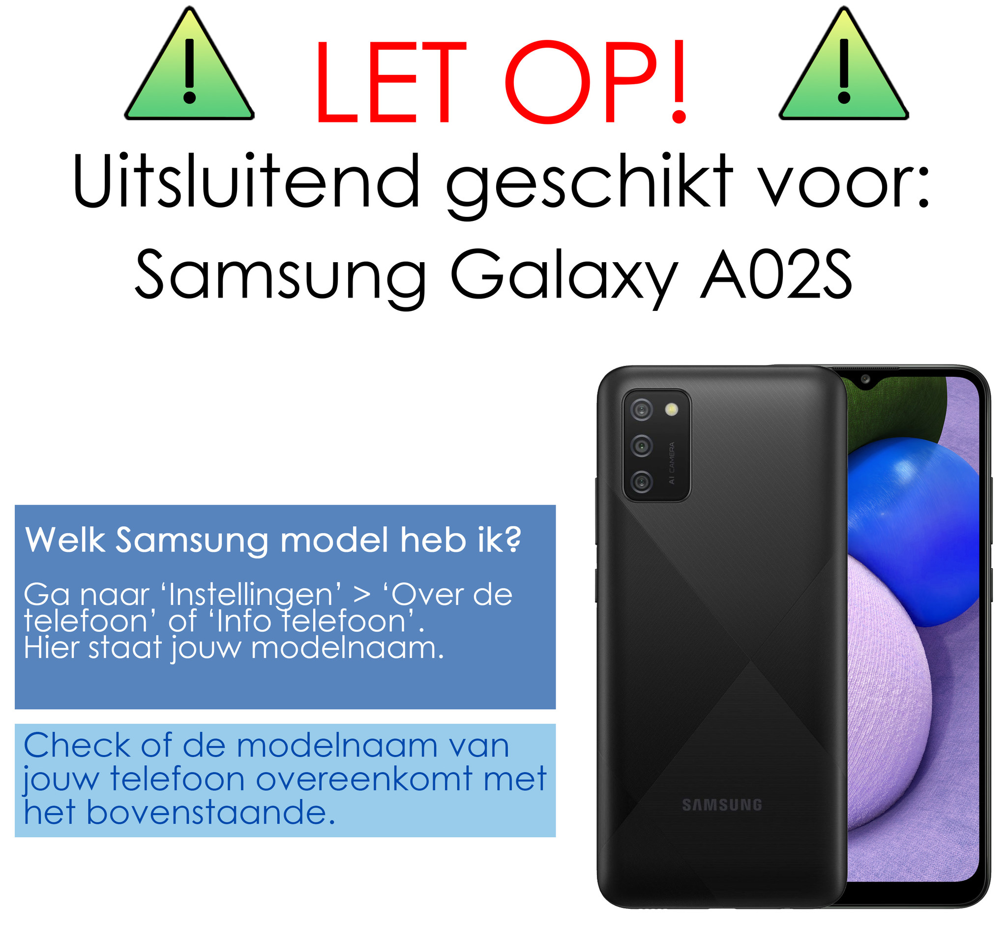 NoXx Hoes Geschikt voor Samsung A02s Hoesje Pasjeshouder Cover Shock Proof Case Siliconen Hoes Met Kaarthouder - Transparant