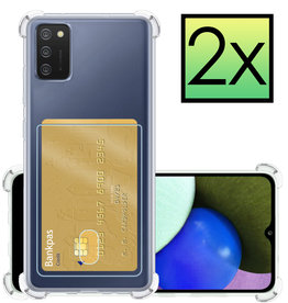 NoXx NoXx Samsung Galaxy A02s Hoesje Pashouder - 2 PACK