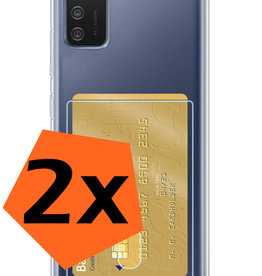 Nomfy Nomfy Samsung Galaxy A02s Hoesje Pashouder - 2 PACK
