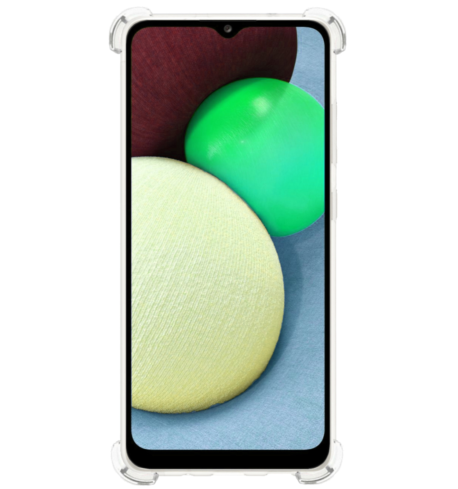 Nomfy Hoesje Geschikt voor Samsung A02s Hoesje Pasjeshouder Shockproof Pas Houder - Hoesje Geschikt voor Samsung Galaxy A02s Hoes Met Kaarthouder - Transparant - 2 PACK